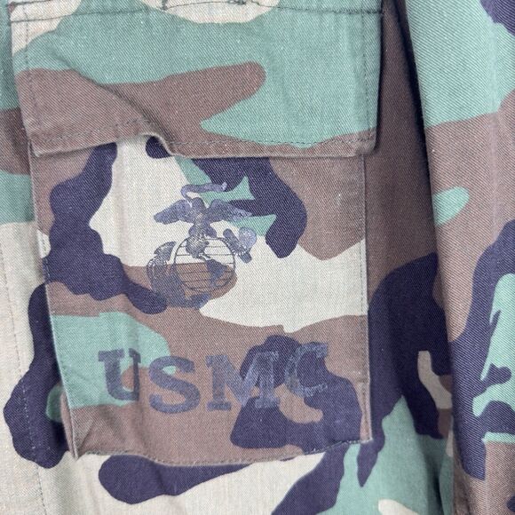 USMC Military Camouflage Jacket Men’s Small Woodland Camo Twill BDU Combat Field - Picture 4 of 14